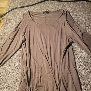 Simply Southern Long Sleeve Tee - Brown